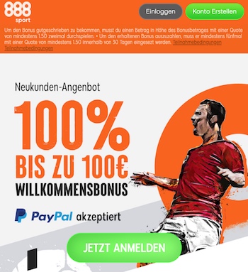 888Sport Bonus Neukunden 2021