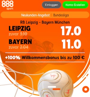 Leipzig Bayern Topquoten 888sport
