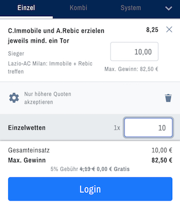 Admiralbet Boost serie a