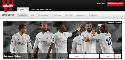 Winamax Real Chelsea Quoten