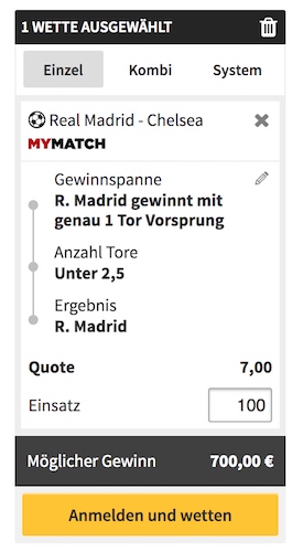 Winamax erste Wette ohne Risiko