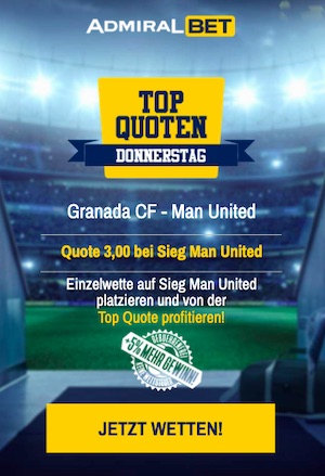 Admiralbet ManU Topquoten Donnerstag