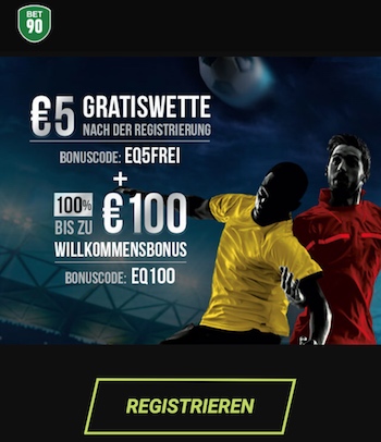 bet90 bonus + gratiswette