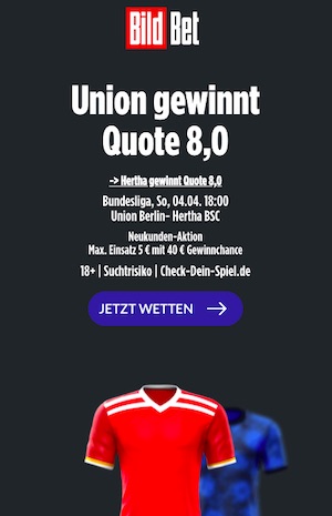BildBet Union Super Boost vs Hertha