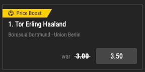 Haaland Price boost Bwin