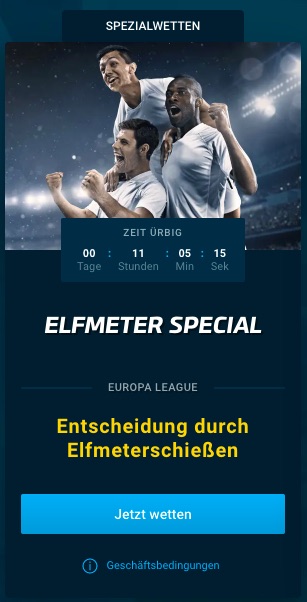 MyBet Europa League Elfmeter Spezial