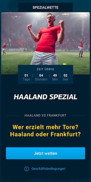 MyBet Haaland Frankfurt Special