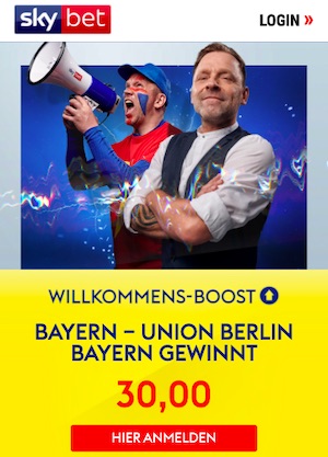 SkyBet Bayern Union Willkommensboost
