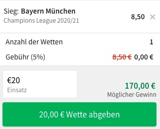 Bayern Champions League Sieger Tipico