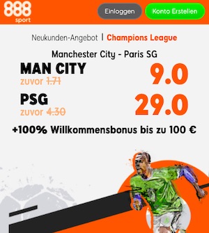 888sport Man City PSG Topquoten