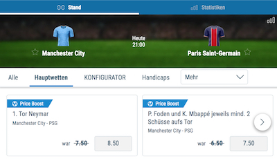 Sportingbet Quoten Boost Wettangebot