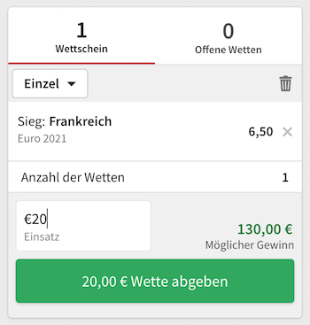 Tipico Frankreich Wetten