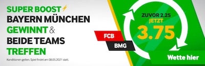 Bayern Gladbach Super Boost Betway