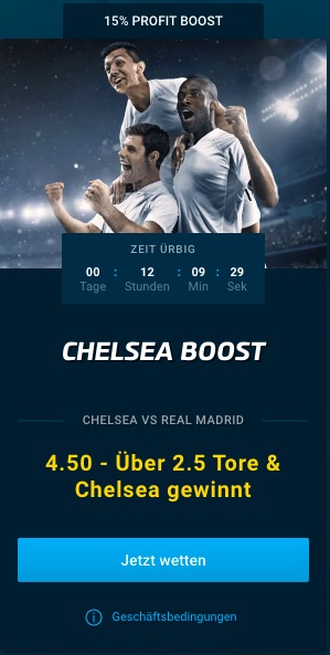 Mybet Chelsea Boost vs Real