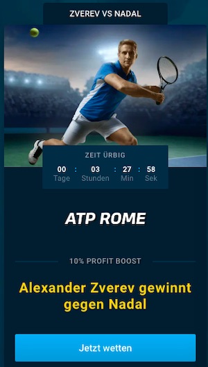 Zverev Nadal Quoten MyBet