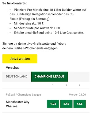 Gratiswetten Bedingungen Unibet