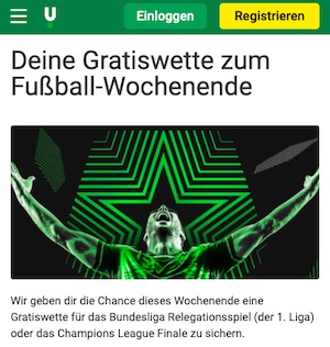 Unibet CL Finale 10 Euro Gratiswette