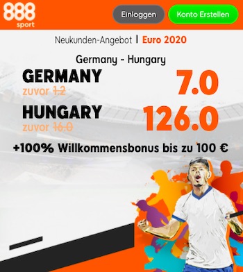 Deutschland Ungarn Quotenboost 888sport