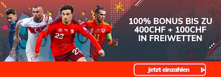 Bahigo 400 CHF Bonus 100 CHF Freiwetten