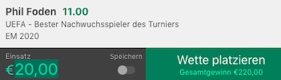 Wer wird bester EM Nachwuchsspieler
