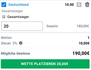 Europameister Tipp Betano