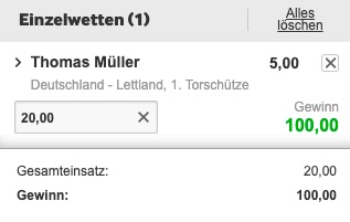 Deutschland Lettland Quoten Special Betway
