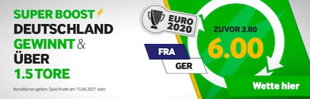 Betway Frankreich Deutschland Boost