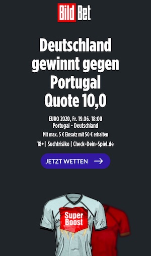 Deutschland Portugal BildBet Boost