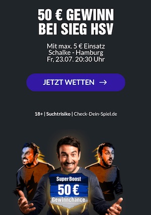 HSV Quote 10 vs Schalke BildBet