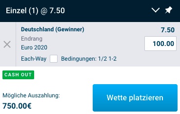 Deutschland Europameister Quote Mybet