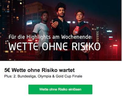 5 Euro Wette ohne Risiko Tipico