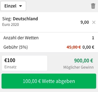 Tipico Deutschland Europameister Wette