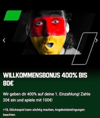 Unibet 400% Bonus