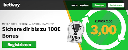 Betway Italien Spanien Boost