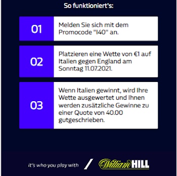 EM Finale Italien William Hill
