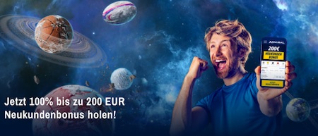 Admiral 200€ Willkommensbonus