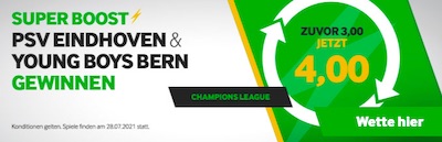 CL Quali Super Boost bei Betway