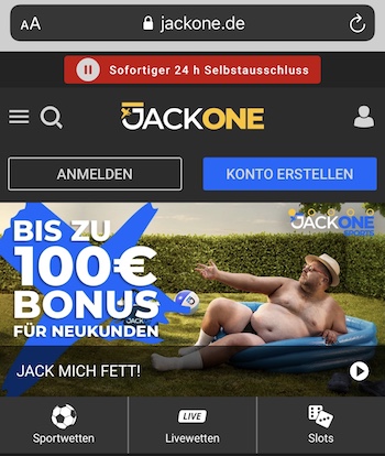 jackone app bonus