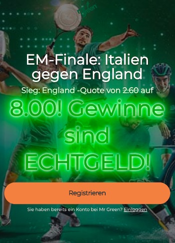England Quote 8 gegen Italien