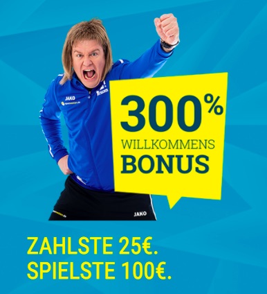 300% Sportwetten.de Bonus
