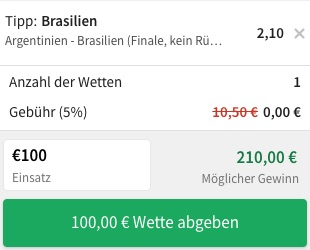 Brasilien Copa America Tipico