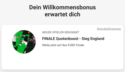 Unibet England Quote 10.00 vs Italien