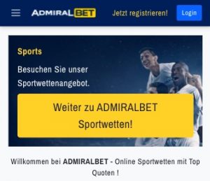 Admiralbet Foto Homepage