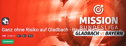 BMG FC Bayern risikofreie Wette bei Betano