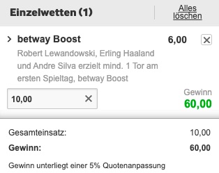 Betway Boost Bundesliga Spieltag 1