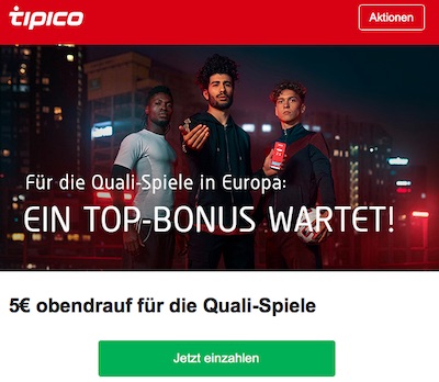 Quali Spiele Tipico 5 Euro Bonus