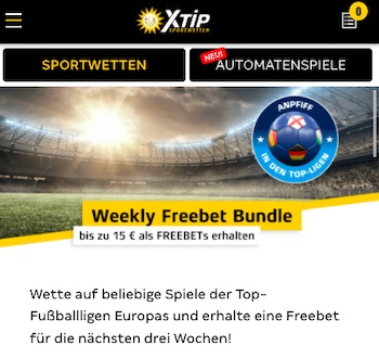 Weekly FreeBet Bundle XTip