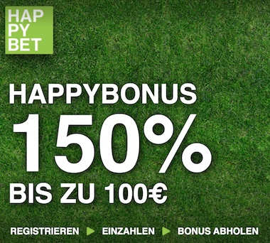 Happybet bonus 150