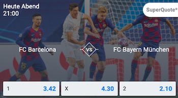 Betano Barca Bayern Super Quoten