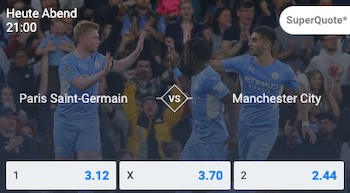 PSG Man City Super Quoten Betano